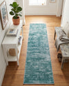 Sahara Essence Collection Area Rug - Oasis (Teal) Runner Teal  lifestyle 65