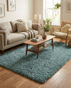 Eternal Plush Oasis Collection Area Rug -  Tranquility (Slate Blue) Rectangle Slate Blue  lifestyle 30