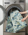 Chromatic Oasis Collection Area Rug -  Lagoon Rectangle Light Blue  lifestyle 37