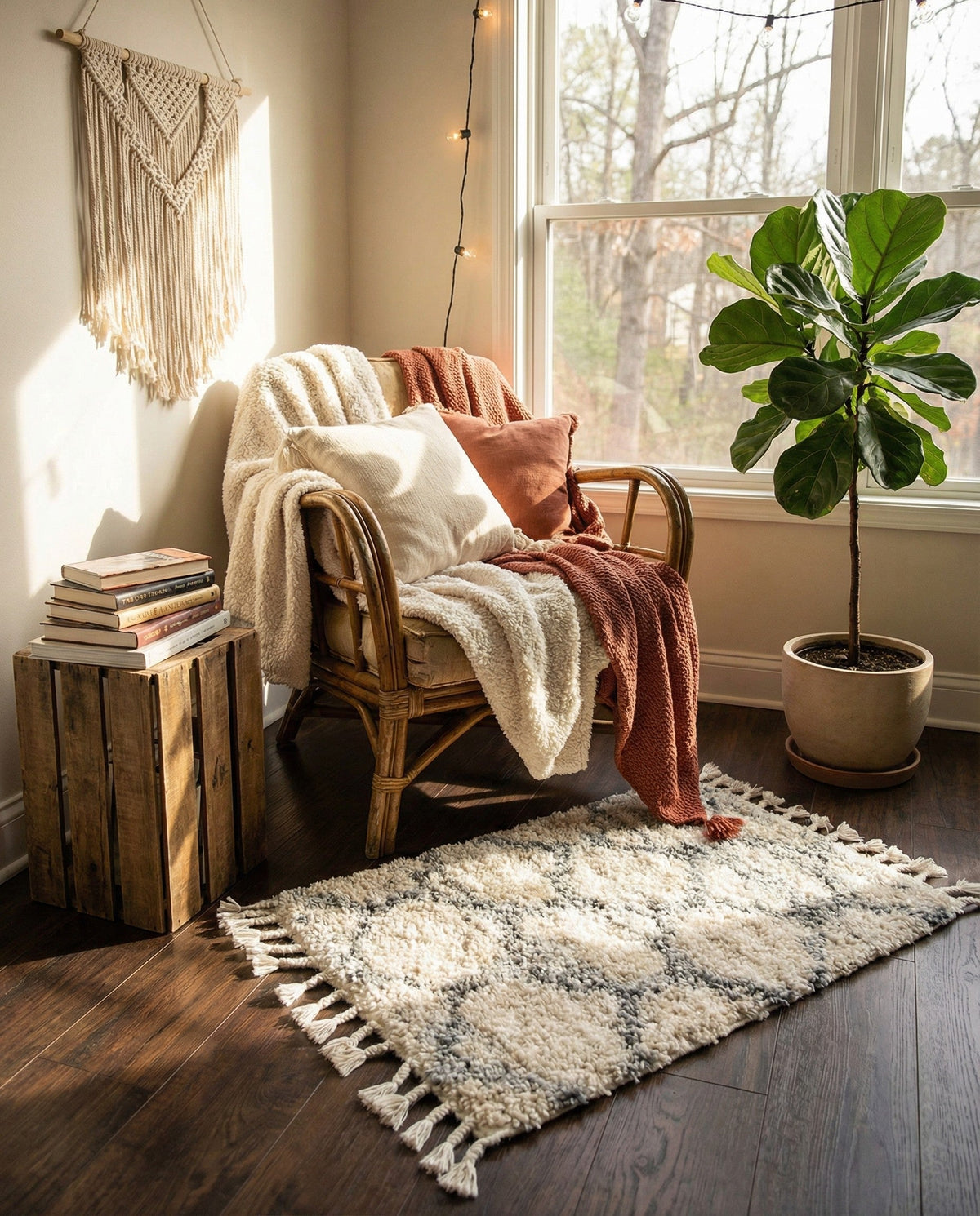 Cozy Cove Shag Collection Area Rug - Marina Rectangle Beige  lifestyle 41