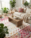 Mediterranean Lattice Collection Area Rug -  Casablanca (Ivory Multi) Rectangle Ivory Multi  lifestyle 8