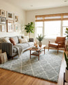 Casablanca Comfort Collection Area Rug -  Tangier Rectangle White Cyan  lifestyle 24