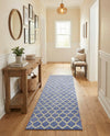 Lattice Gardens Collection Area Rug -  Bloomfield (Light Blue) Runner Light Blue  lifestyle 36
