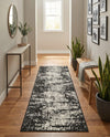 Urban Terrace Collection Area Rug -  Midtown Runner Black and White  lifestyle 19