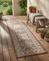 Tribal Terrace Treasures Collection Area Rug -  Incan Isle (Brown) Runner Brown  lifestyle 78