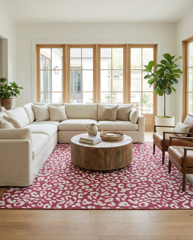 Savannah Escape Collection Area Rug -  Amazon (Magenta) Square Magenta  lifestyle 51