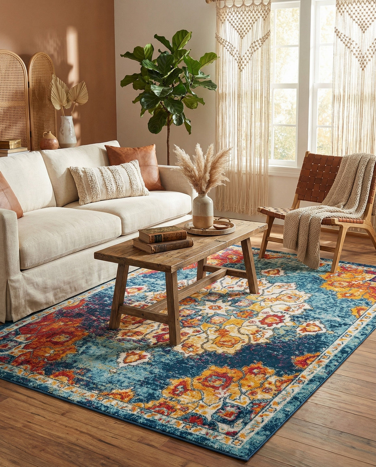 Beverly Grove Collection Area Rug - Melrose (Multi) Rectangle Multi  lifestyle 20