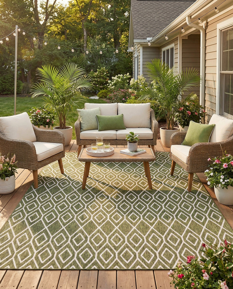 Urban Oasis Rugs Collection Area Rug -  Boulevard (Green) Rectangle Green  lifestyle 15