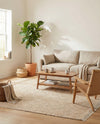 Woven Seaside Jute Collection Area Rug - Oia Rectangle White and Natural  lifestyle 22