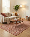 Aravalli Collection Area Rug - Udaipur Rectangle Dusty Pink  lifestyle 63