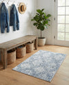 Aegean Elegance Washables Collection Area Rug -  Tinos Rectangle Blue  lifestyle 34