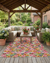 Seaside Blooms Collection Area Rug -  Marseilles Rectangle Multi  lifestyle 45