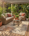 Seaside Blooms Collection Area Rug -  Avalon Rectangle Multi  lifestyle 12