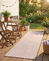 Seaside Serenity Collection Area Rug - Veranda (Whisper Pink) Runner Whisper Pink  lifestyle 57