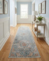 Coastal Haven Collection Area Rug - Seabreeze (Blue) Runner Blue  lifestyle 46