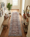 Vintage Memories Collection Area Rug -  Reverie Runner Rust Red and Brown  lifestyle 62