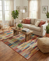 Coastal Terrace Collection Area Rug -  Harbor Rectangle Multi  lifestyle 11