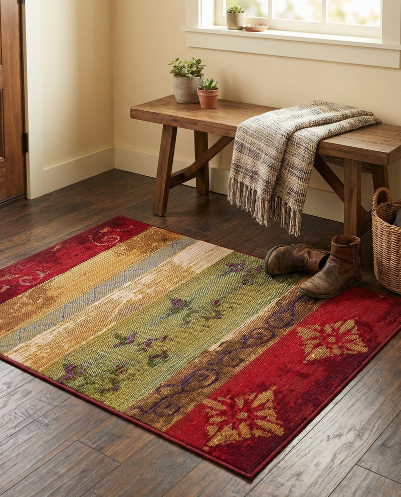 Urban Terrace Collection Area Rug -  Rooftop Rectangle Multi  lifestyle 58