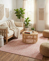 Marrakesh Lattice Collection Area Rug - Casablanca (Rose Pink) Rectangle Rose Pink  lifestyle 24