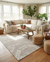 Desert Nomad Terrace Collection Area Rug - Sahara (Gray) Rectangle Gray  lifestyle 19