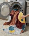 Aegean Elegance Washables Collection Area Rug -  Crete Round Multi  lifestyle 50