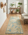 Seaside Blooms Collection Area Rug -  Shalimar Runner Soft Blue  lifestyle 57