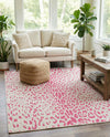 Savannah Escape Collection Area Rug - Serengeti Rectangle Pink Gray  lifestyle 51