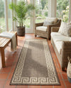 Sahara Sands Collection Area Rug -  Elephantine Runner Brown  lifestyle 55