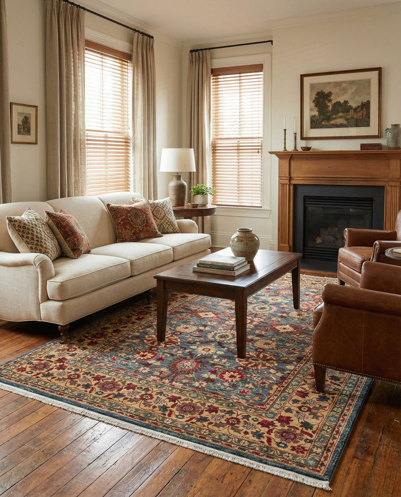 Chelsea Elegance Collection Area Rug -  Osterley Rectangle Blue  lifestyle 60
