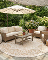 Urban Oasis Rugs Collection Area Rug -  Penthouse (Beige) Round Beige  lifestyle 50