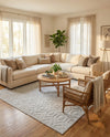 Garden Lattice Charm Collection Area Rug - Arbor (Grey) Rectangle Grey  lifestyle 17