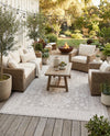 Tribal Terrace Treasures Collection Area Rug -  Incan Isle (Light Gray) Rectangle Light Gray  lifestyle 31