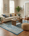 Coastal Haven Collection Area Rug -  Harborview Rectangle Navy Blue  lifestyle 51