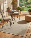 Terrace Fringe Collection Area Rug - Patio Rectangle Brown  lifestyle 17