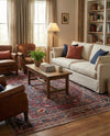 Heritage Elegance Collection Area Rug -  Schonbrunn Rectangle Burgundy  lifestyle 31