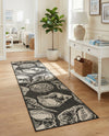 Seaside Haven Rugs Collection Area Rug -  Lighthouse (Black and White) Runner Black and White  lifestyle 39
