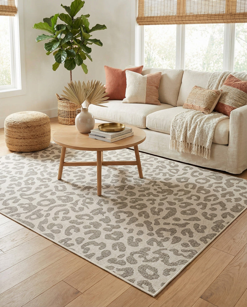 Savannah Escape Collection Area Rug -  Amazon (Ivory Gray) Rectangle Ivory Gray  lifestyle 12