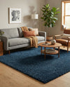 Plush Oasis Collection Area Rug - Serenity (Sapphire Blue) Square Sapphire Blue  lifestyle 41