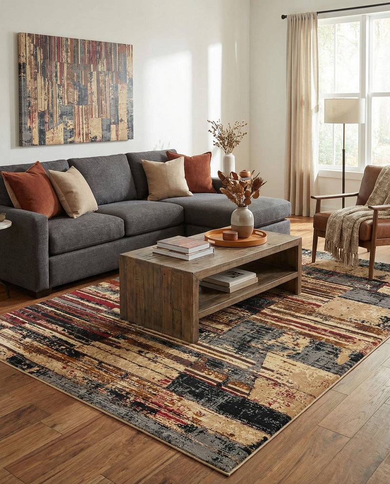 Neptune Elegance Collection Area Rug - Triton Rectangle Multi  lifestyle 4