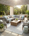 Urban Oasis Rugs Collection Area Rug -  Terrace (Pink and Aqua) Square Pink and Aqua  lifestyle 55