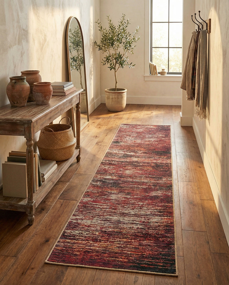 Sahara Essence Collection Area Rug - Oasis (Rust Red) Runner Rust Red  lifestyle 34