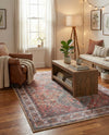Heritage Elegance Collection Area Rug -  Uffizi Rectangle Rust Red  lifestyle 19