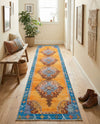 Heritage Elegance Collection Area Rug -  Winterthur (Orange) Runner Orange  lifestyle 68
