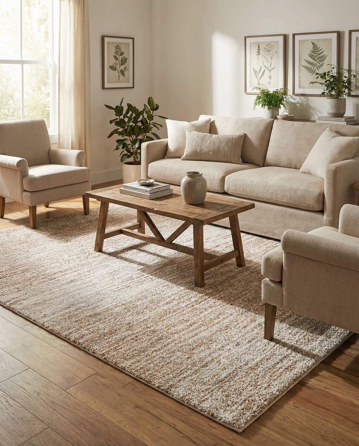 Sienna Collection Area Rug -  Verona Rectangle Smokey Taupe  lifestyle 77