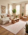 Tribal Terrace Treasures Collection Area Rug -  Incan Isle (Pink) Rectangle Pink  lifestyle 34