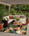 Seaside Blooms Collection Area Rug -  Tivoli Rectangle Multi  lifestyle 41