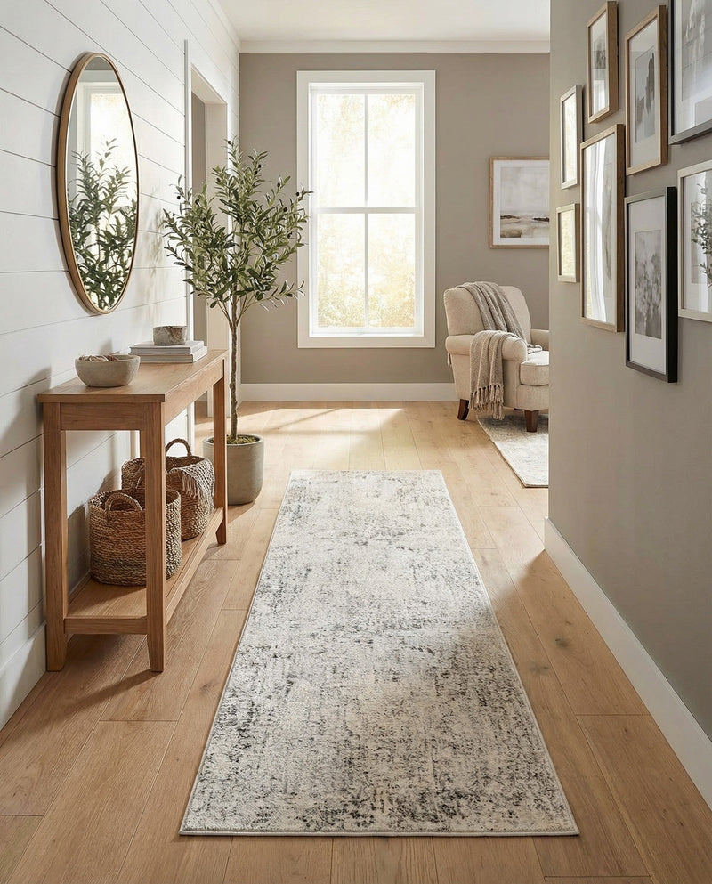 Aegean Elegance Collection Area Rug -  Paros Runner Gray  lifestyle 40