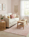 Aegean Elegance Washables Collection Area Rug -  Mykonos Rectangle Rose Pink  lifestyle 70
