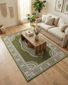 Patio Heritage Collection Area Rug -  Biloxi Rectangle Green  lifestyle 31
