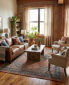 Savannah Threads Collection Area Rug -  Negev Rectangle Antique Red  lifestyle 10
